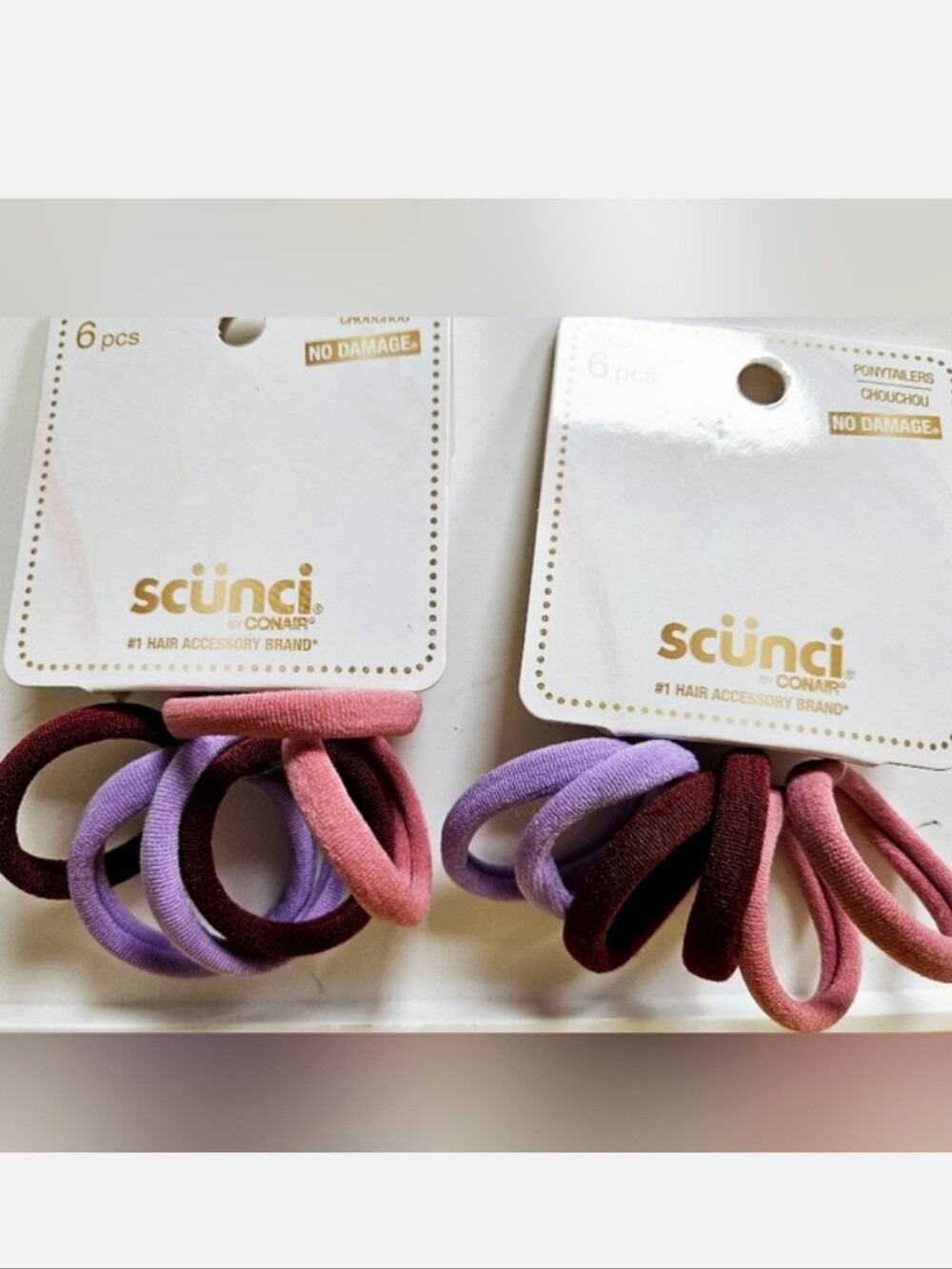 NWT 》12pcs/2pks《 SCÜNCI DAMAGE FREE HOISERY PONYTAILERS!